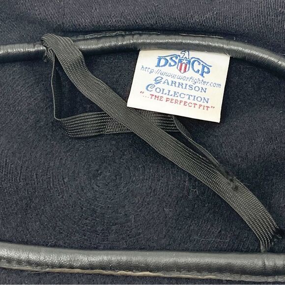 Vintage DSCP Military 100% Wool Black Military Beret Size 7 1/8 Made in USA Flaw - Picture 8 of 10